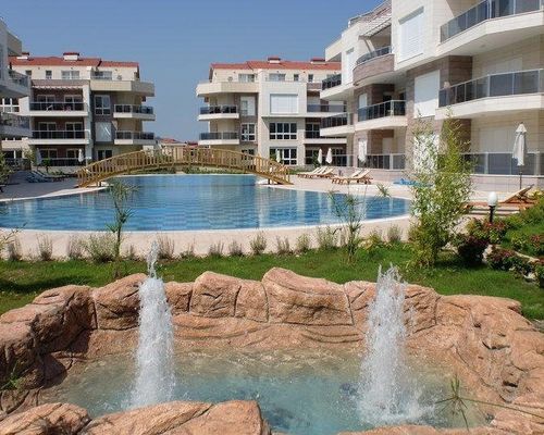 Antalya belek odyssey park ground floor 2 bedrooms pool view close to center - Белек - фото 1