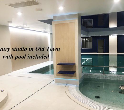 Luxury studio in Old Town with pool included!
