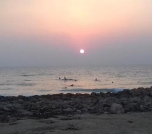 Ashkelon a front of the sea