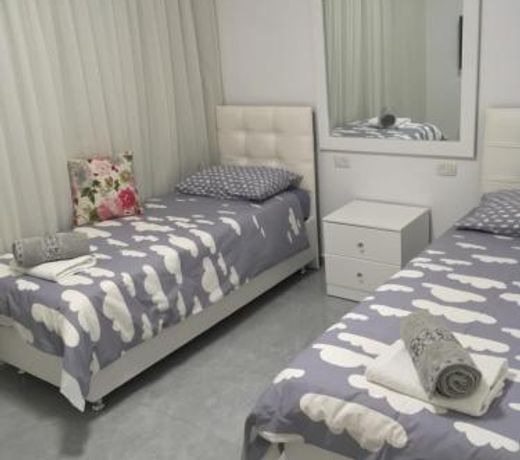 Feet in water luxury apartment