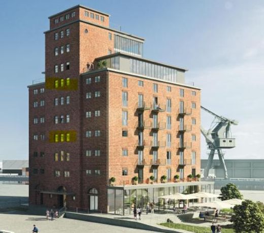 Appartment Ferienwohnung mit großer Terrasse Ohlerich Speicher Wismar