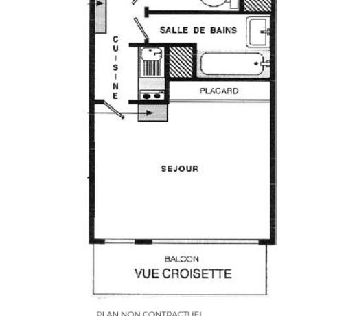 Studio Les Menuires, 1 piÃ¨ce, 4 personnes - FR-1-452-174