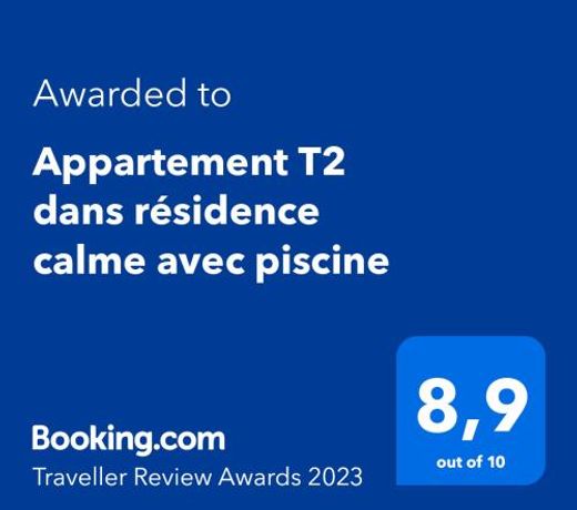 Appt T2 refait Ã  neuf - vue mer dans residence avec piscine