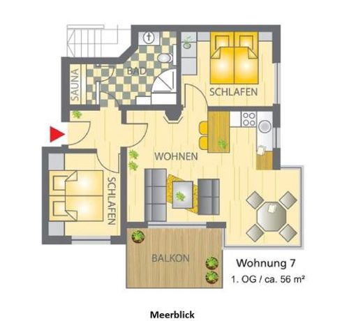 Ferienwohnung Windrose 7