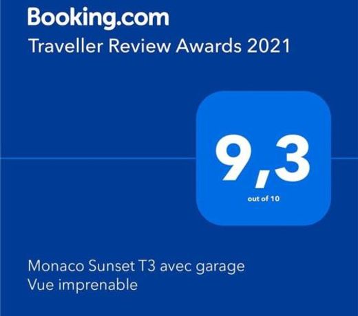 Monaco Sunset T3 avec garage Vue imprenable