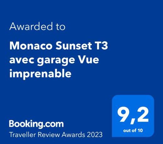 Monaco Sunset T3 avec garage Vue imprenable