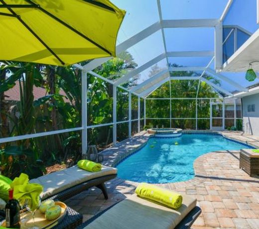 Contemporary Pool Villa I - Private Beach - Heated Pool+Jacuzzi - Free WiFi!