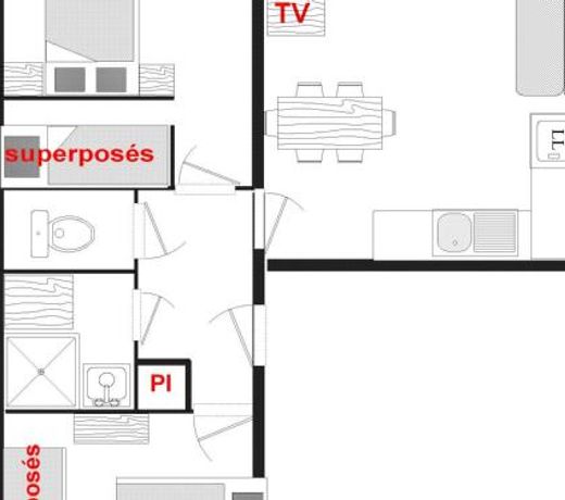 Appartement Notre-Dame-de-Bellecombe, 3 piÃ¨ces, 8 personnes - FR-1-505-63