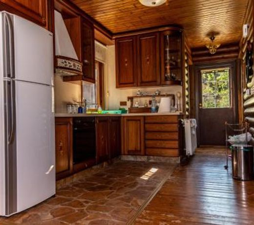 *2 bdr log house /mountains/Queen bed/fireplace