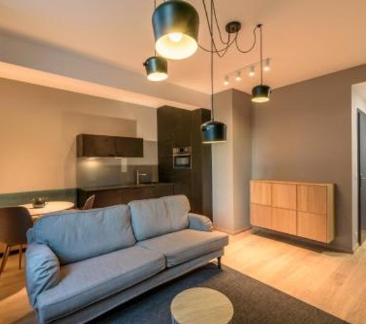 Bratislava center, river front, private parking included
