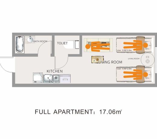twin bed/15mins to Ueno,Asakusa/Kitakoiwa[Y203]