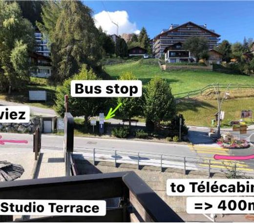 Charmant Studio, 2 adultes , Centre de Nendaz