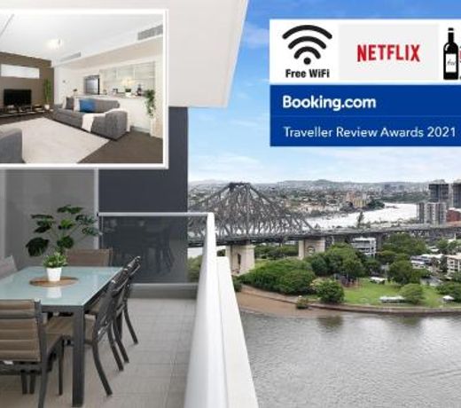 Executive 3 Bedroom Family Suite - Brisbane CBD - Views - Netflix - Fast Wifi - Free parking