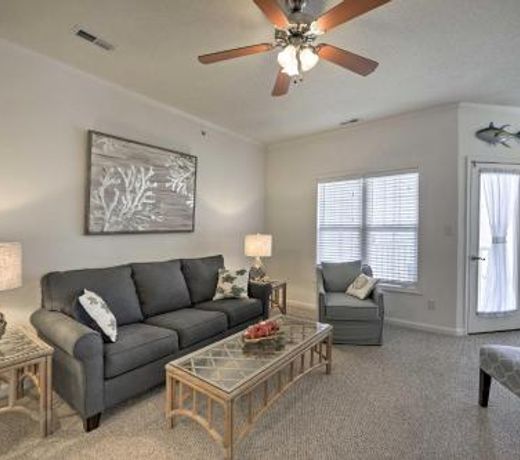 Elegant Coastal Resort Condo Minutes to Beaches!