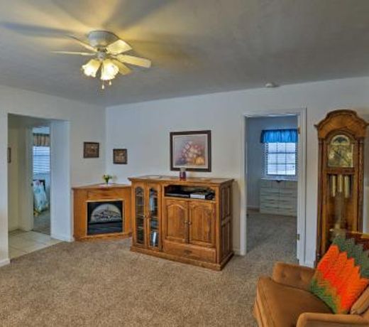 Rustic Ironton Home with Deck and Fireplace on a Creek!