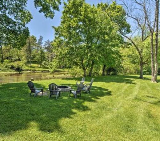 Rustic Ironton Home with Deck and Fireplace on a Creek!