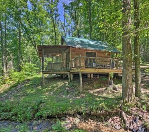 Creekside Cabin with Deck in Pisgah Forest!