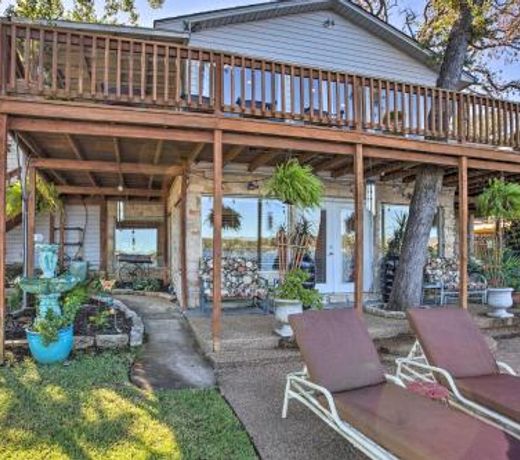 Waterfront Home in Tool with Dock, Fire Pit and Patio!