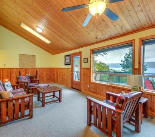 Tahuya Cabin with Hood Canal and Olympic Mtn View