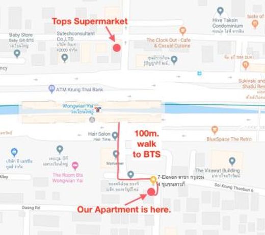 T2 2 Bedrooms 6 guests Full kitchen 1 min to BTS