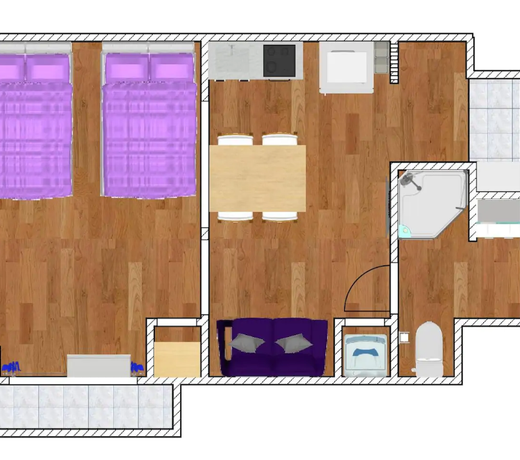 Nishi-Ogikubo 1BR Twin Type-D (SSH1BRT-D) 5F