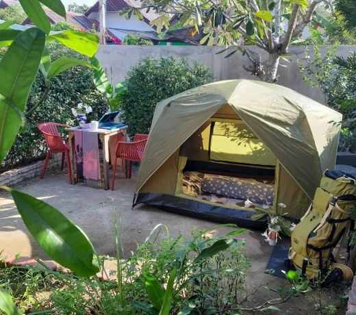 MJ Tent 1 or 2 Person on my Yard @Chiang Mai 2020