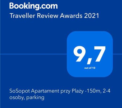 SoSopot Apartament przy Plaży -150m, 2-4 osoby, parking