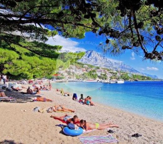 Apartment in Brela with sea view, balcony, air conditioning, WiFi (4962-3)