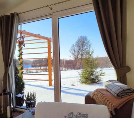 Masuria Resort Village, ogrzewane domki z widokiem na jezioro, sauna i jacuzzi
