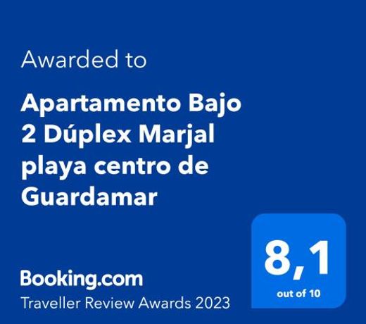 Apartamento Bajo 2 DÃºplex Marjal playa centro de Guardamar