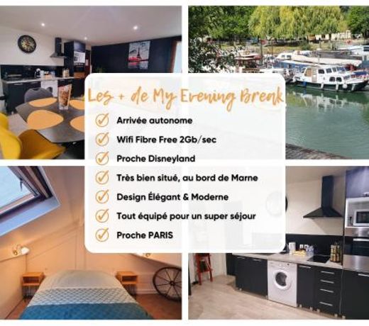 My Evening Break- Appartement cosy proche Disney et Paris