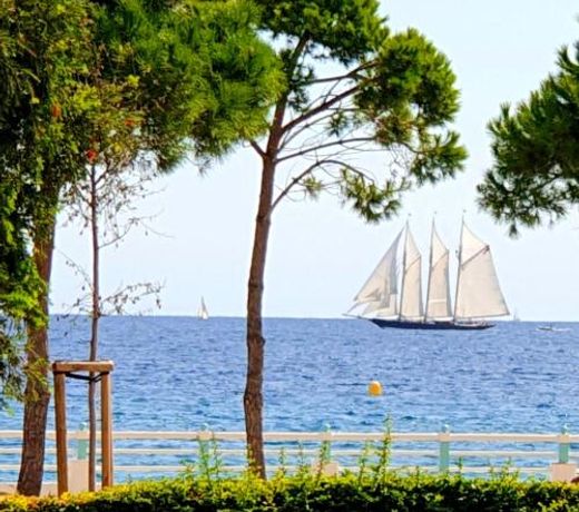 Garden and beach sea view apartment Cannes