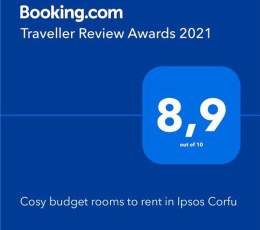 Cosy budget rooms to rent in Ipsos Corfu