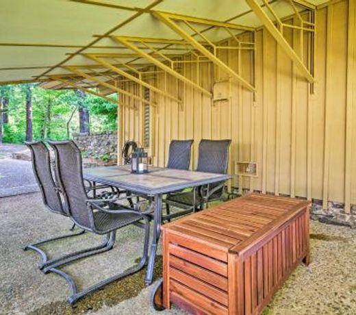 Mid-Century Modern Cottage with Fire Pit and Deck