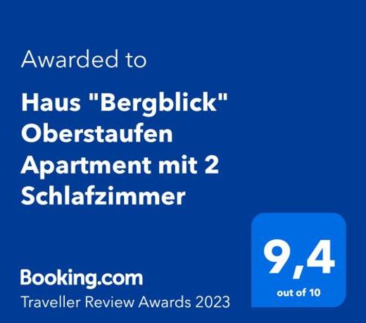 Haus "Bergblick" Oberstaufen Apartment mit 2 Schlafzimmer