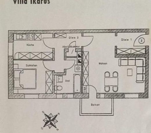 Ferienwohnung Tapetenwechsel -Balkon-