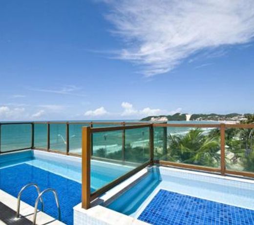 Na praia - AraÃ§a 206 Luxo - Lateral vista jardim