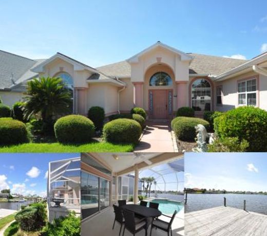 Sunset Bay Beautiful Pool Home - Bring Your Boat or Jet Ski - Canal with Dock- Sleeps 10 - 4 BD