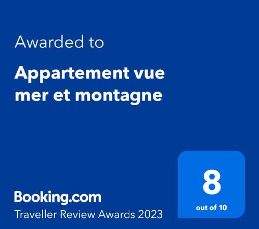 Appartement vue mer et montagne