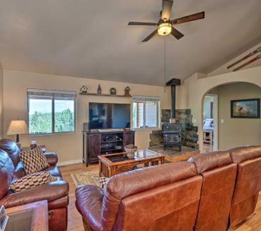 Hilltop Haven with Wraparound Deck and Peak Views