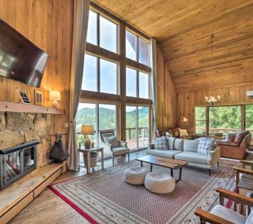 Secluded Mountaintop Escape with Deck and Hot Tub