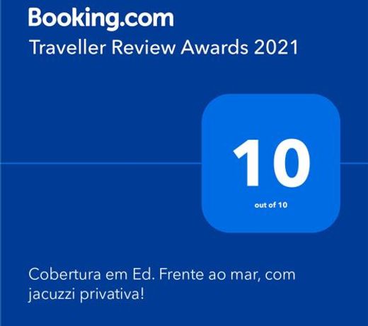 Cobertura em Ed. Frente ao mar, com jacuzzi privativa!