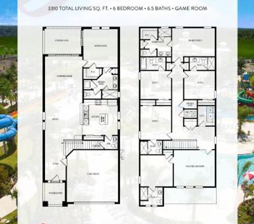 Vibrant Elite Home Near Disney with Private Screened In Pool, Game Room & Resort Amenities - 371F