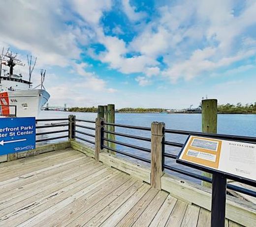 Historic District Condo with River Views & Balcony condo