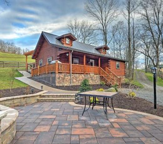 Rustic Dundee Log Cabin with Hot Tub and Forest Views!