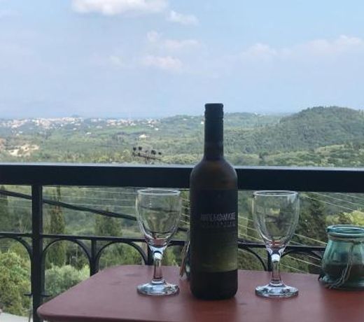 Schönes Familienappartement in Pelekas, Corfu mit Meerblick