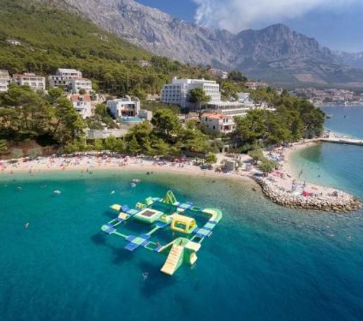 Luxury Seafront Villa Brela Pride with private heated pool at the beach in Brela - Baska Voda