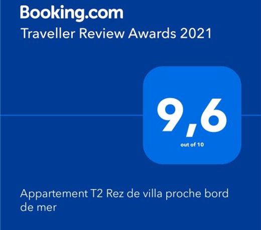Appartement T2 Rez de villa proche bord de mer