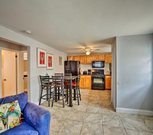 Pet-Friendly Getaway with Patio, Less Than 1 Block to Beach!