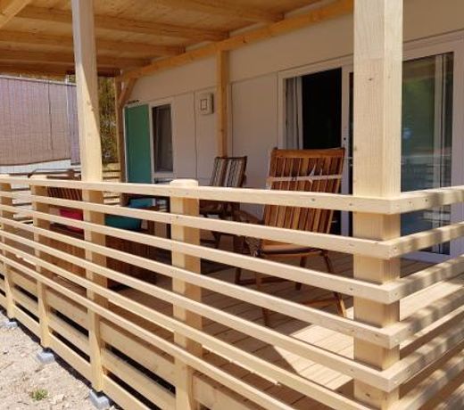 Bungalow with 2 bedrooms in Zivogosce with furnished garden and WiFi 200 m from the beach